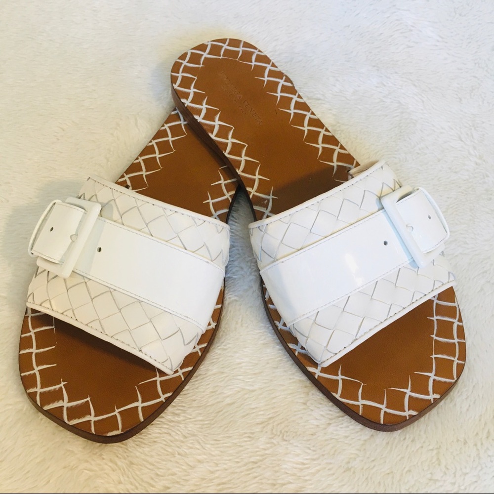 Bottega Veneta Women’s Woven Slide Sandals